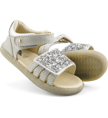 Bobux iWalk Gem Sandal - Silver Sparkle