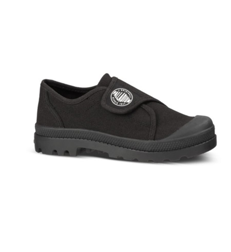 Palladium Big Kid Velcro Trainer Black