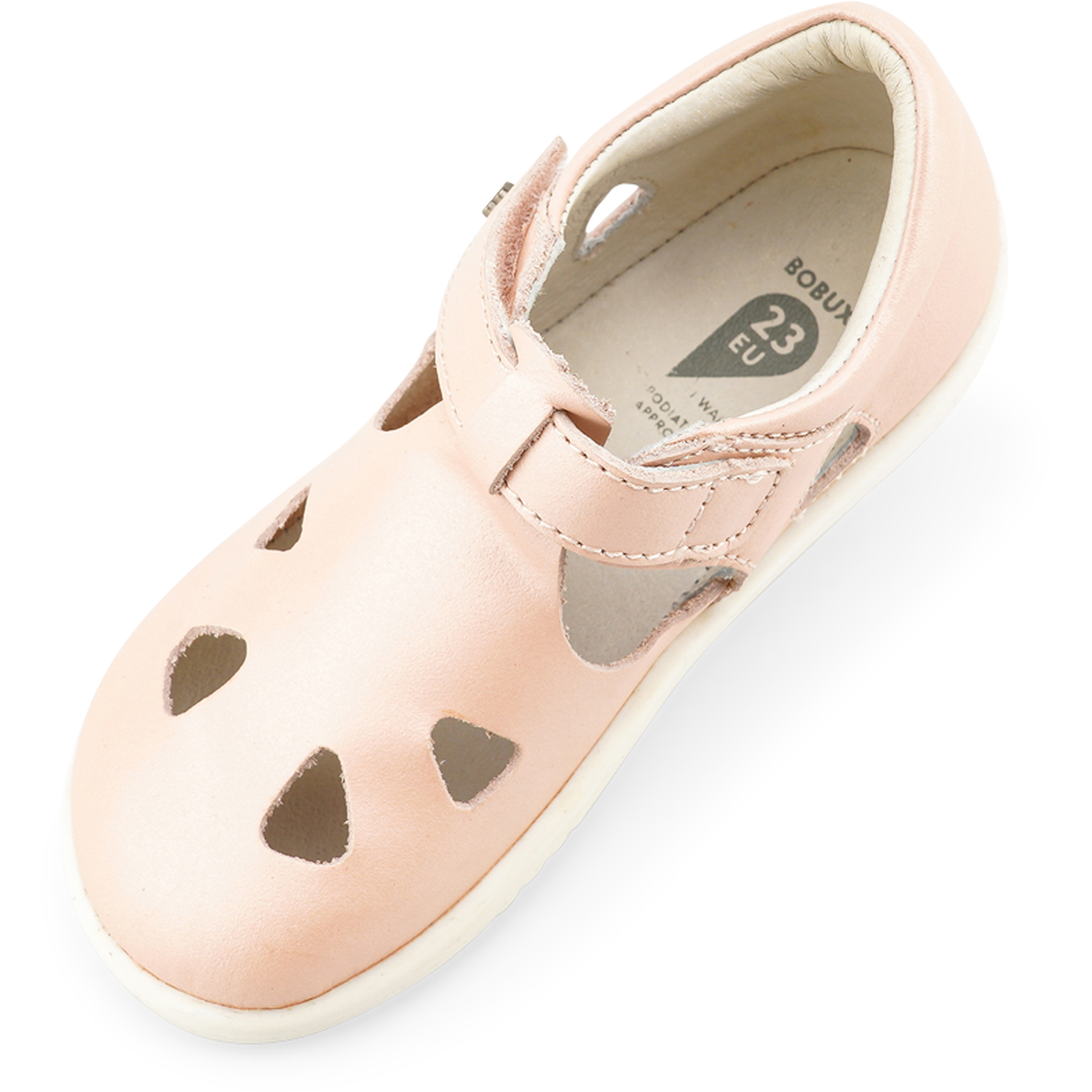 Bobux iWalk Zap II Sandal Seashell Shimmer FOOTWEAR Sandals Jandals Kids Clothing NZ Shop Online Kid Republic S22 23 BOBUX D2