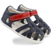 Bobux Step Up Tropicana II Sandal - Navy + Red