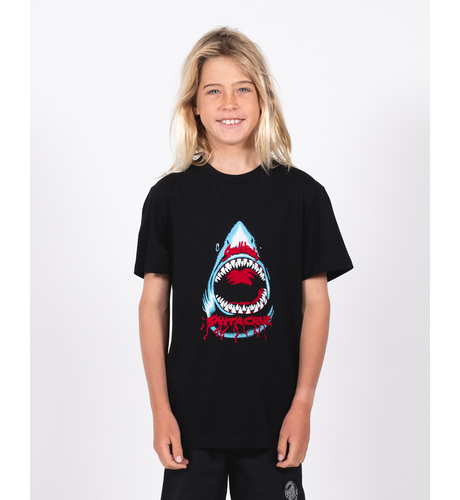 Santa Cruz Speed Wheels Shark Front T-Shirt - Black