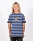 Santa Cruz Flamed Not A Dot Yarn Dye T-Shirt - Blue Stripe