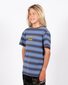 Santa Cruz Flamed Not A Dot Yarn Dye T-Shirt - Blue Stripe