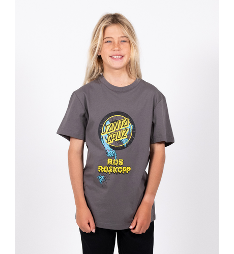 Santa Cruz Roskopp Two Dot T-Shirt - Charcoal