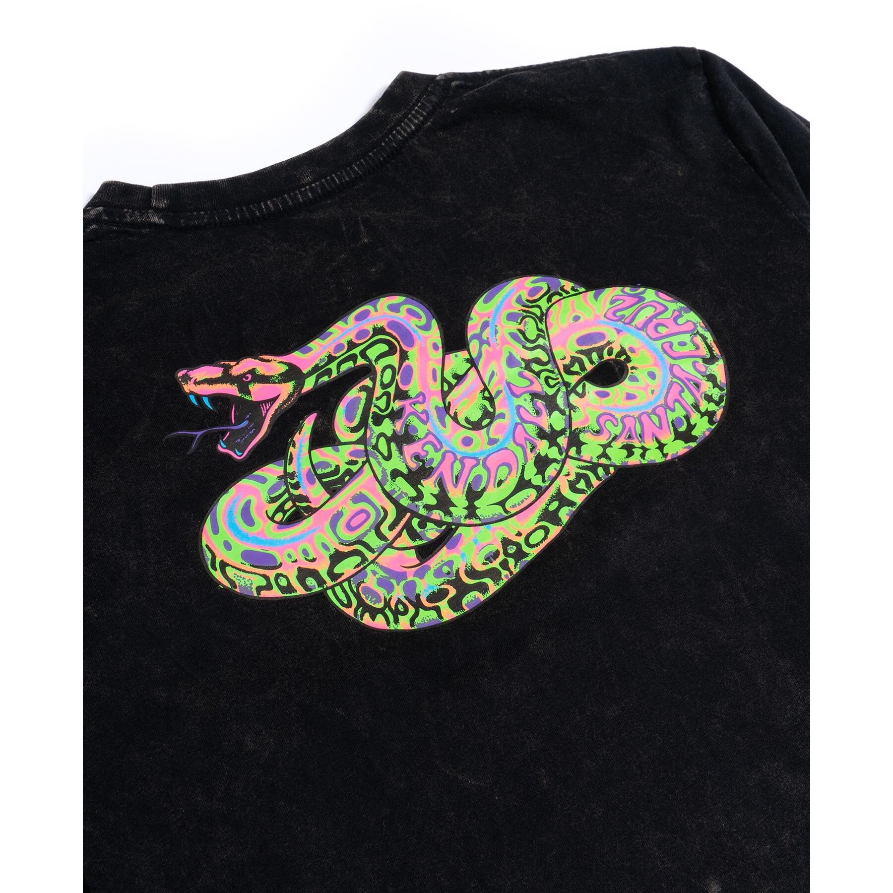 Santa Cruz Blacklight Kendall Snake L/S T-Shirt - Black