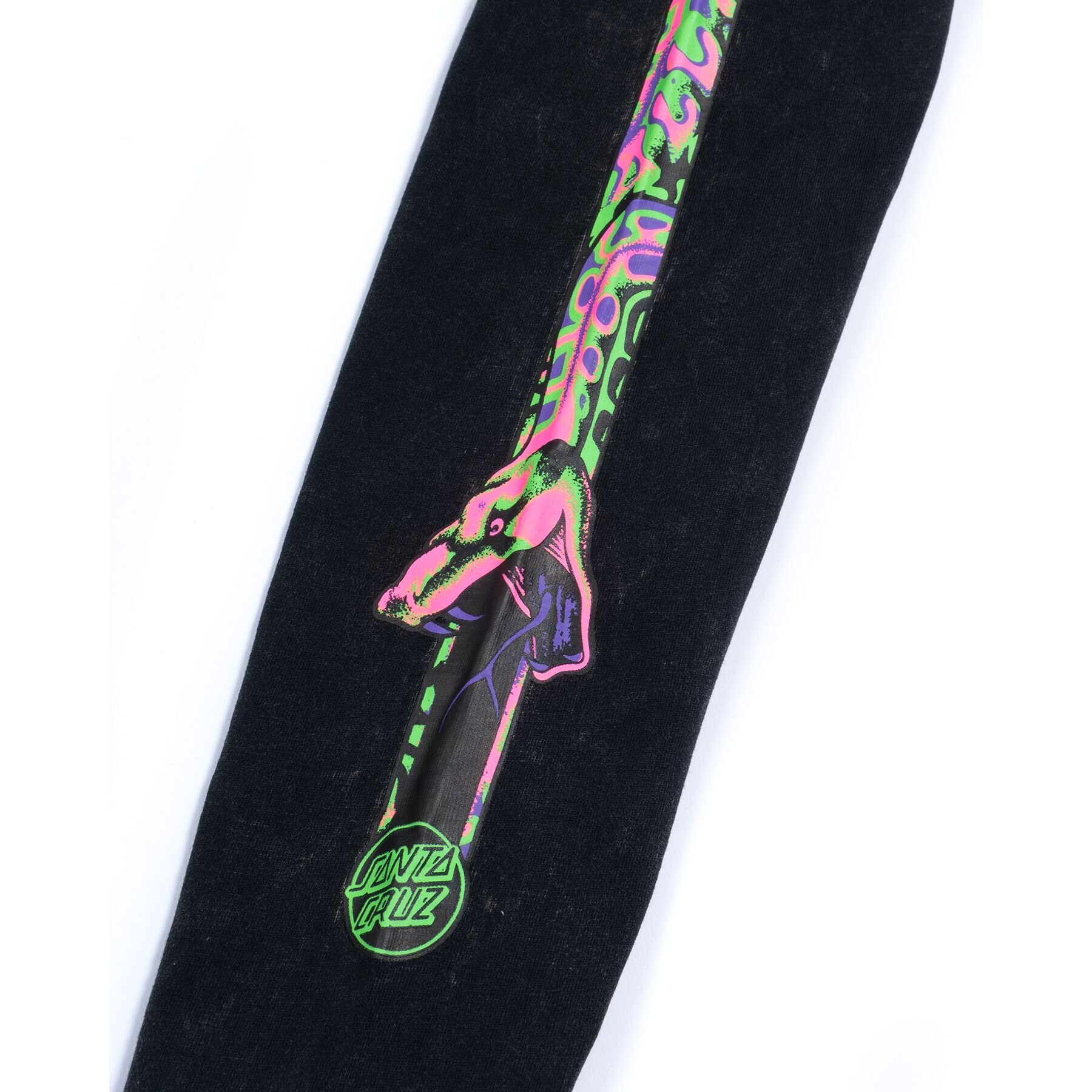 Santa Cruz Blacklight Kendall Snake L/S T-Shirt - Black