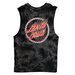 Santa Cruz Checked Out Flamed Dot Singlet - Black Tie Dye