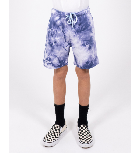 Santa Cruz Checked Out Flamed Dot Trackshorts - Blue Tie Dye