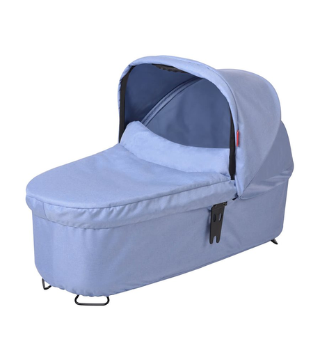 CLEARANCE FLOOR STOCK P&T Dash Snug Carrycot v5 - Blue Marle