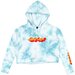 Santa Cruz Step Strip Tie Dye Hooded Jumper - Aqua Tie Dye