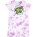 Santa Cruz Other Dot Pop Chest Tee-Shirt Dress - Purple Tie Dye