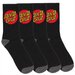 Santa Cruz Classic Dot Crew Socks 4pk (Mens 7-11) - Black