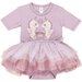 Huxbaby Lilac Seacorns Layered Ballet Onesie