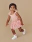 Huxbaby Peach Hux Frill Rib Ballet Onesie