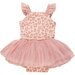 Huxbaby Peach Hux Frill Rib Ballet Onesie