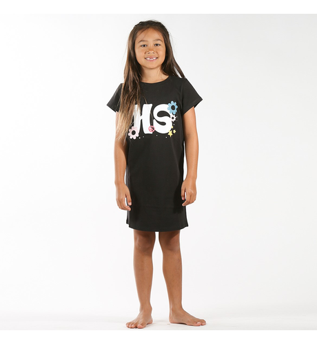 Hello Stranger HS Tee Dress - Black