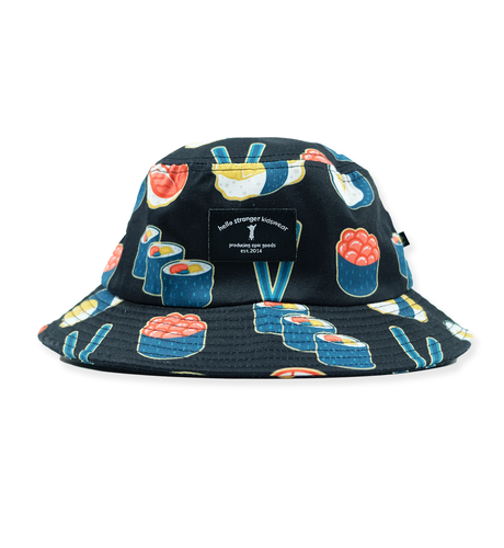 Hello Stranger Bucket Hat - Black Sushi