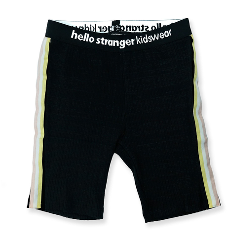 Hello Stranger Bike Tights - Black Rib