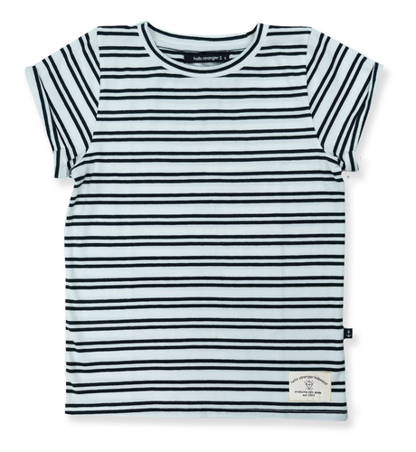 Hello Stranger Girls S/S Classics Tee - Stripe