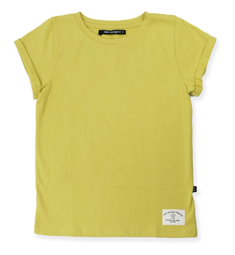 Hello Stranger Girls S/S Classics Tee - Yellow