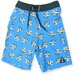 Hello Stranger Skulls Long Board Short - Blue Skulls