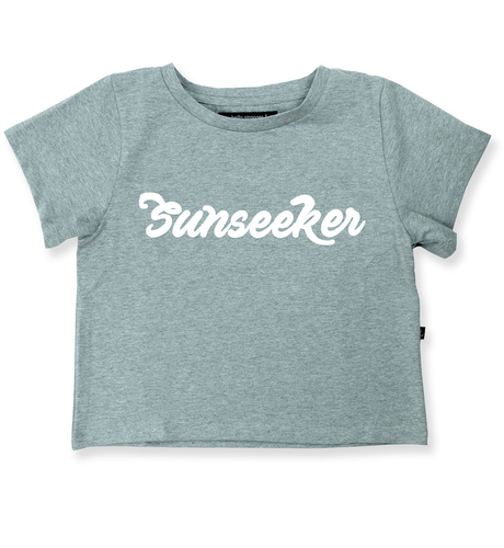 Hello Stranger Sunseeker S/S Crop Tee - Greymarle