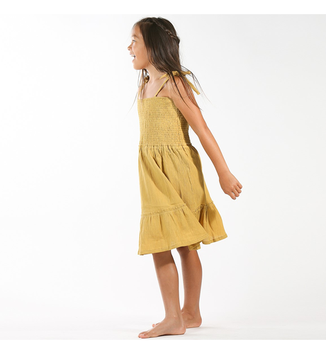 Hello Stranger Salty Sun Dress - Mustard