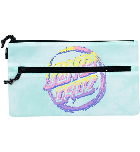 Santa Cruz Throwdown Dot Pencil Case - Aqua