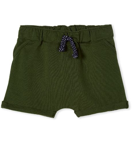 Milky Hunter Green Fleece Baby Short