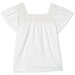 Milky Crochet Detail Tee - White