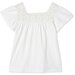 Milky Crochet Detail Tee - White