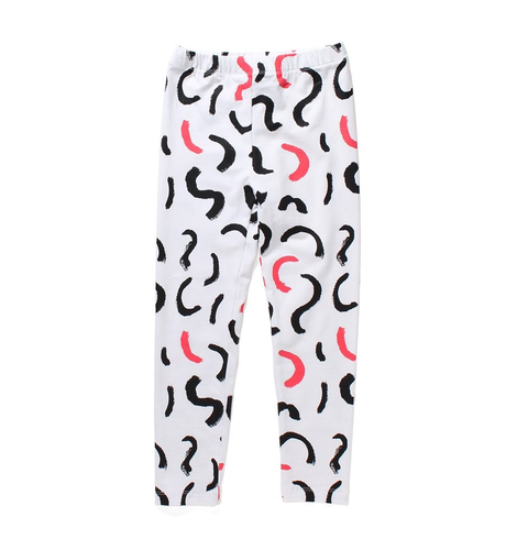 Minti Squiggles Tights - White