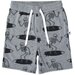 Minti Surfing Skeletons Short - Charcoal Marle