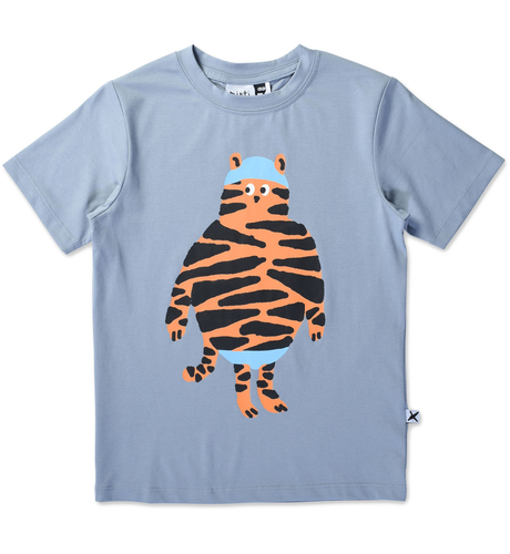 Minti Beach Tiger Tee - Powder Blue