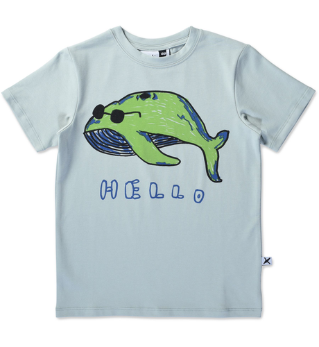 Minti Chill Whale Tee - Muted Green