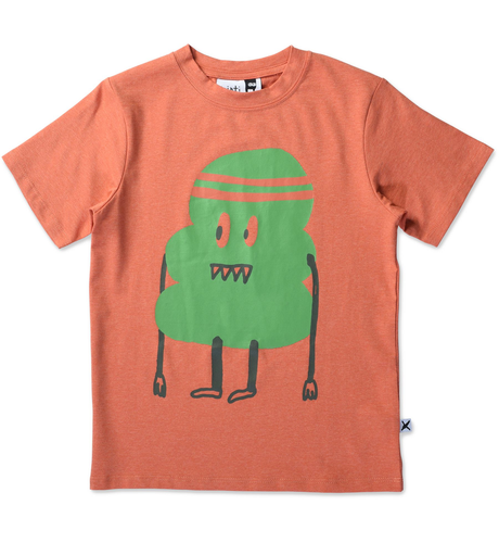 Minti Sporty Blob Tee - Orange Marle