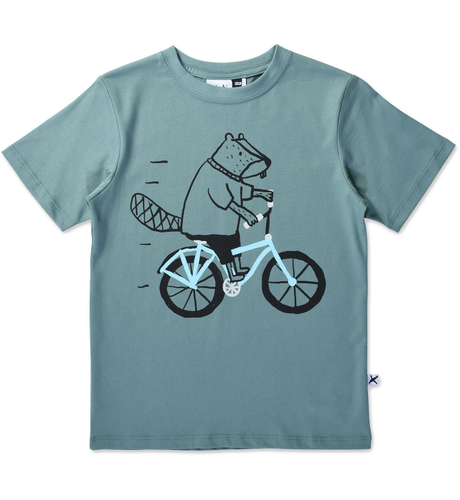 Minti Biking Beaver Tee - Forest