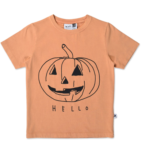 Minti Jack O Lantern Tee - Orange Wash