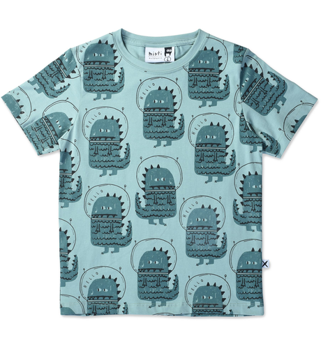 Minti Space Monsters Tee - Emerald