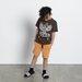 Minti Banner Bird Tee - Forest/Orange Stripe