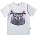 Minti Smart Bear Tee - White Marle