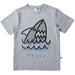 Minti Texta Shark Tee - Grey Motley