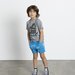 Minti Texta Shark Tee - Grey Motley