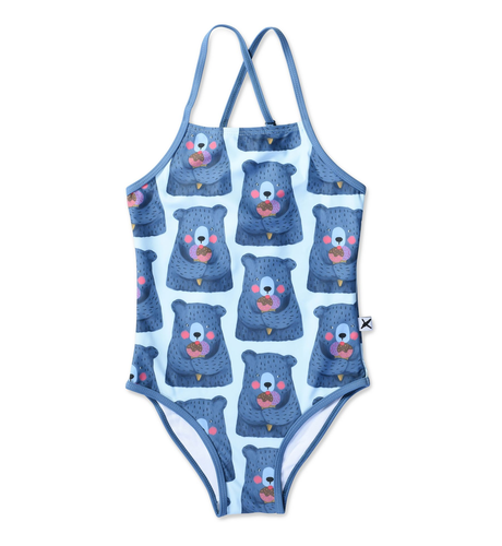 Minti Summer Bears Swimsuit - Aqua