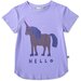 Minti Hello Goodbye Unicorn Tee - Purple