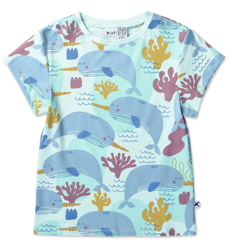 Minti Under The Sea Tee - Green Marle