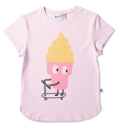 Minti Skating Snowcone Tee - Muted Pink