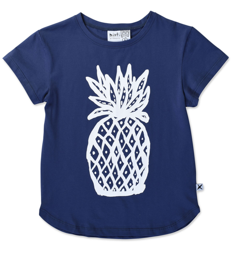 Minti Sketched Pineapple Tee - Ink