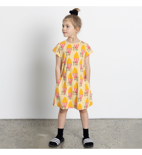 Minti Skating Snowcones Dress - Banana