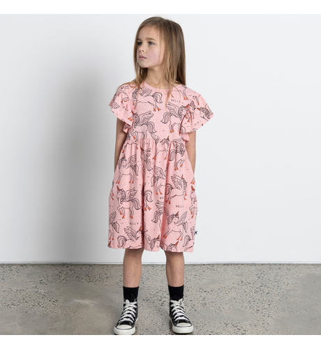 Minti Pegasus Roller Party Dress - Strawberry Marle